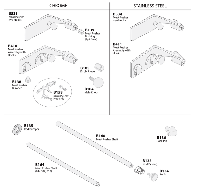 Meat Pusher Parts